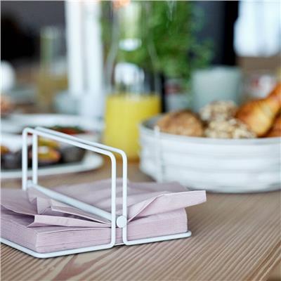 Singles Sade Siyah Peçete Tutucusu