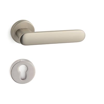 Sınus Rozetli Kapı Kolu Takımı Saten Rengi