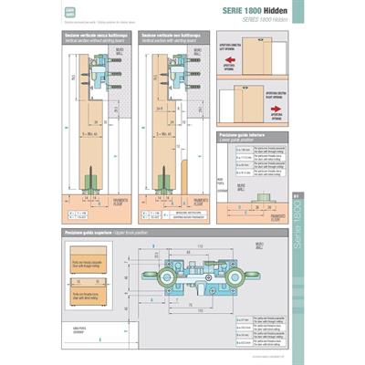 Sisco 1150 Mm Hayalet Sürme Kapı Sistemi 80 Kg - 1800-1150