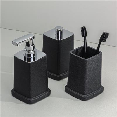 Sıvı Sabunluk Siyah/Krom Renk 195X95X87 Mm