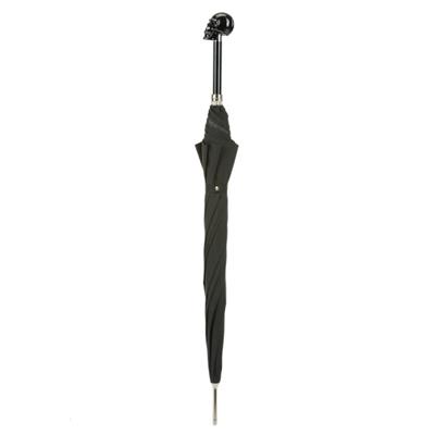 Siyah Kafatası Figürlü Siyah Unisex Otomatik Şemsiye 95 cm