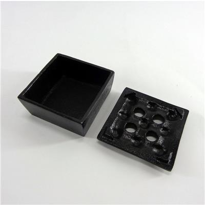 Siyah Kare Küllük 8 X 8 X 4Cm