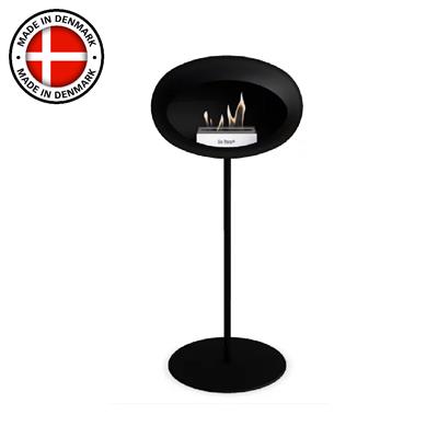 Siyah Kubbe Şömine & Siyah 25 Mm Çelik Brülor / Black Ground Steel High Black-25Mm