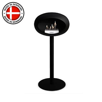 Siyah Kubbe Şömine & Siyah 60 Mm Çelik Brülor / Black Ground Steel High Black-60Mm