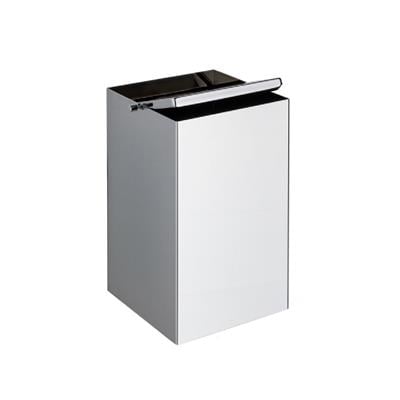 Siyah/Krom Çöp Kovası 4 Lt Siyah-Krom Renk 302X173X173 Mm