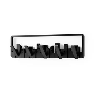 Skyline 5Li Duvar Kancası Siyah Renk