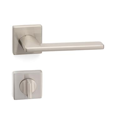 Slım Rozetli Kapı Kolu Takımı Saten Renk