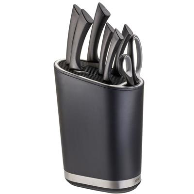 Smartlıne Bıçak Bloğu Yüksek Kaliteli Paslanmaz Çelik Siyah Renk