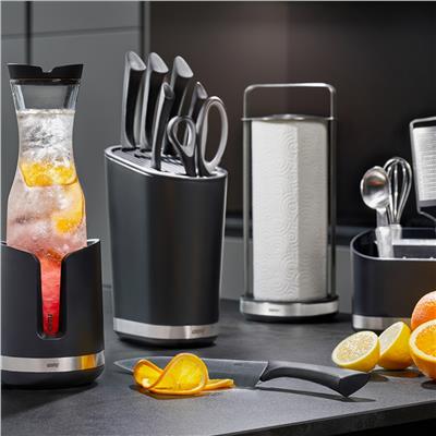 Smartlıne Mutfak Rulo Tutucusu Çap:12,5 cm Paslanmaz Çelik/Plastik