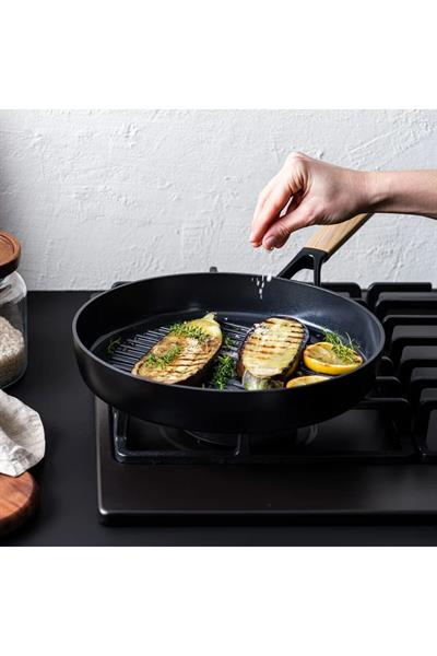 Smartshape Eco 28Cm Izgara Tavası Meşe Tutma Kollu