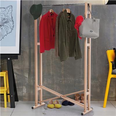 Snake 90 Katlanabilir Elbise Askısı Naturel Renk