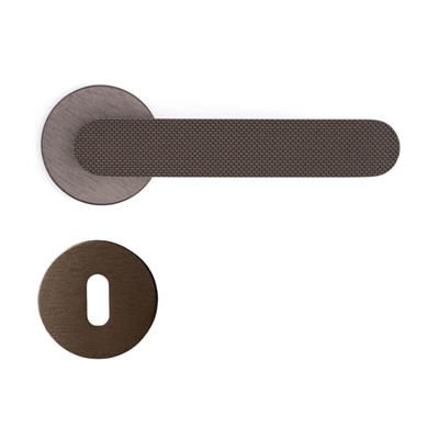 Solo-T Rozetli Kapı Kolu Koyu Bronz Saten Renk