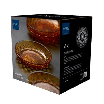 Sorrento Asya Tabak 4 Adet Çap:16 Cm Amber