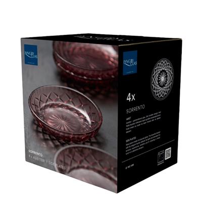 Sorrento Asya Tabak 4 Adet Çap:16 Cm Pembe