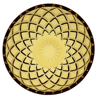 Sorrento Cam Kase 4 Adet Çap:12 Cm Amber