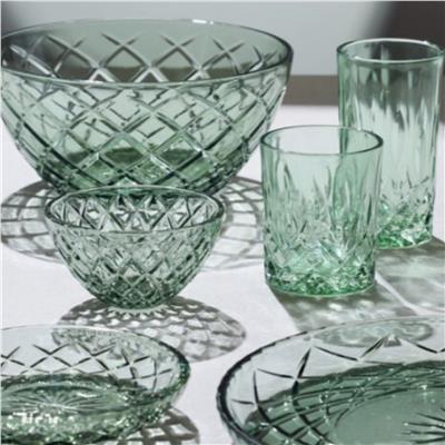 Sorrento Cam Kase 4 Adet Çap:12 Cm Yeşil