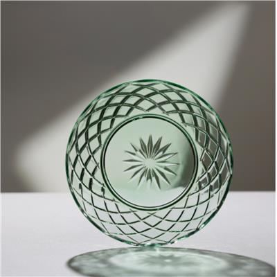 Sorrento Cam Tabak 4 Adet Çap:21 Cm Yeşil