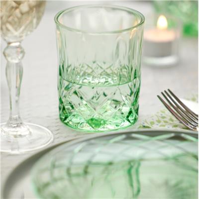 Sorrento Cam Tabak 4 Adet Çap:21 Cm Yeşil