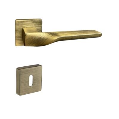 Spınal Rozetli Kapı Kolu Takımı Antik Renk