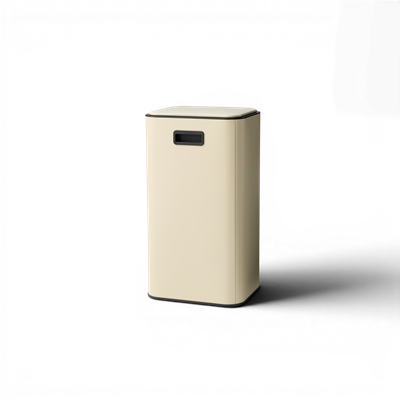 Square Krem Pedallı Çöp Kovası 30 L