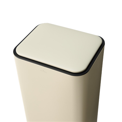 Square Krem Pedallı Çöp Kovası 30 L