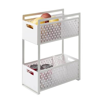Standlı Saklama Sepetleri 46 cm Beyaz