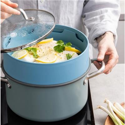 Steamy Mavi 24 Cm Buharda Pişirici
