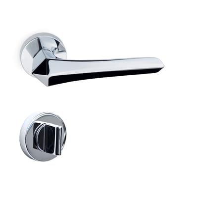 Stella Rozetli Kapı Kolu Takımı Krom Renk