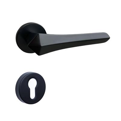 Stella Rozetli Kapı Kolu Takımı Siyah Renk