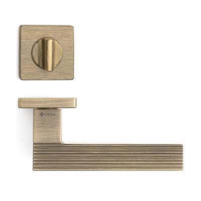 Step Rozetli Kapı Kolu Antik Renk