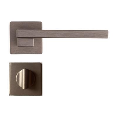 Step Rozetli Kapı Kolu Koyu Bronz Saten Renk