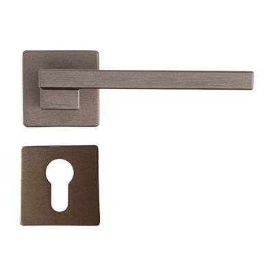 Step Rozetli Kapı Kolu Koyu Bronz Saten Renk