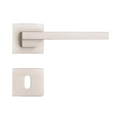 Step Rozetli Kapı Kolu Nikel Saten Renk