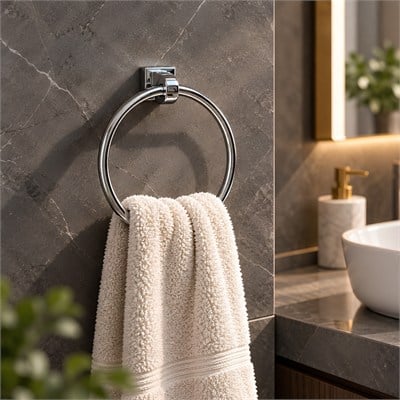 Steplıne Duvara Monte Halka Havluluk Krom 20 cm