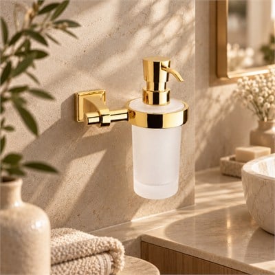 Steplıne Duvara Monte Sıvı Sabunluk Gold 175x127x131 mm