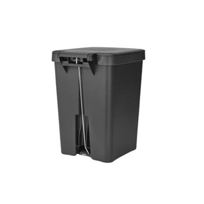 Stepup Koyu Gri Plastik Pedallı Çöp Kutusu 25 L