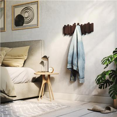 Stıcks Kahverengi Çoklu Askılık 5Li