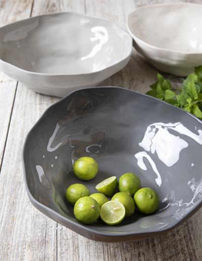 Stoneware Beyaz Taş Kase 13 X 6,5 Cm