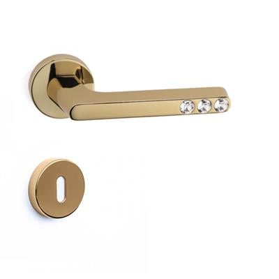 Suetto Rozetli Kapı Kolu Takımı Altın  Renk