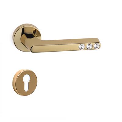 Suetto Rozetli Kapı Kolu Takımı Altın  Renk