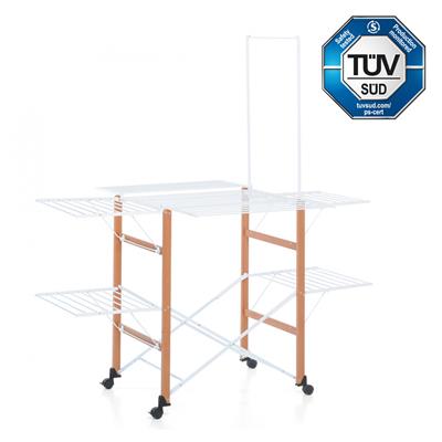 Supergulliver Katlanabilir Çamaşır Kurutmalık Ceviz Rengi