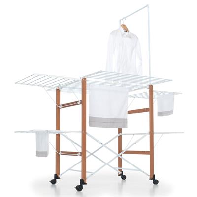 Supergulliver Katlanabilir Çamaşır Kurutmalık Ceviz Rengi