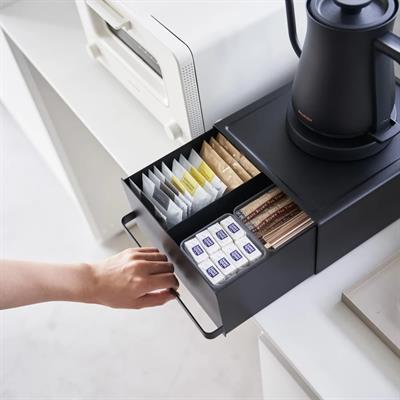 Sürgülü Çelik Tezgah Çekmecesi Siyah 27,5 x 22,2 x 11,5 Cm