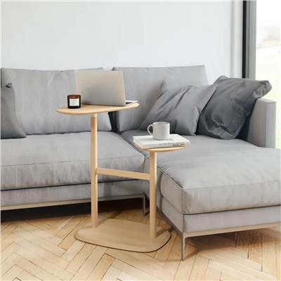 Swivo Doğal Ahşap Yan Sehpa