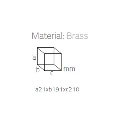 System Banyo Krom Duş Rafı Krom Renk 21 cm