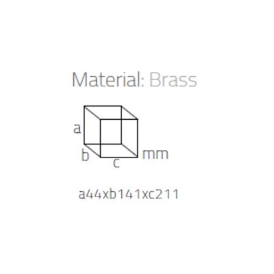 System Banyo Krom Duş Rafı Krom Renk 21 cm