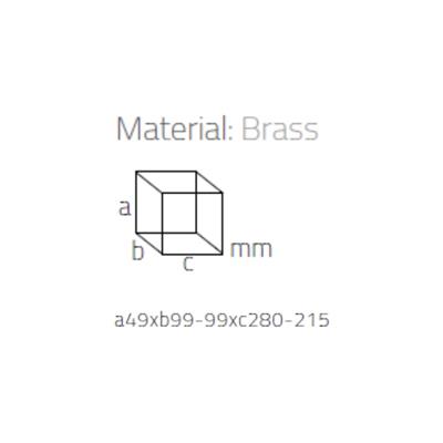 Duvara Monte Banyo Duş Raf Sistemi Krom 28 cm