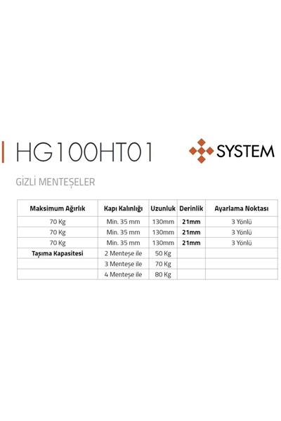 System Gızlı Mentese Altın Rengi