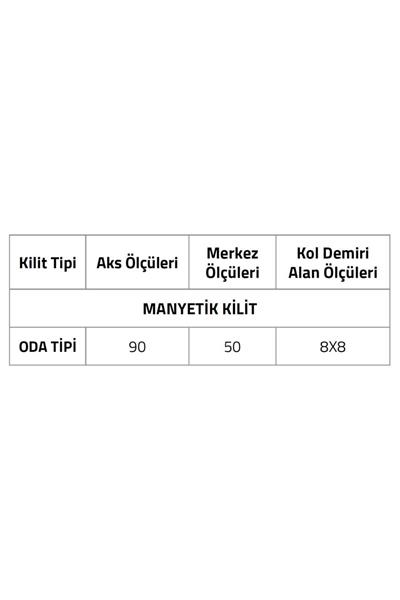 System Manyetık Oda Tipi Kilit Parlak Krom