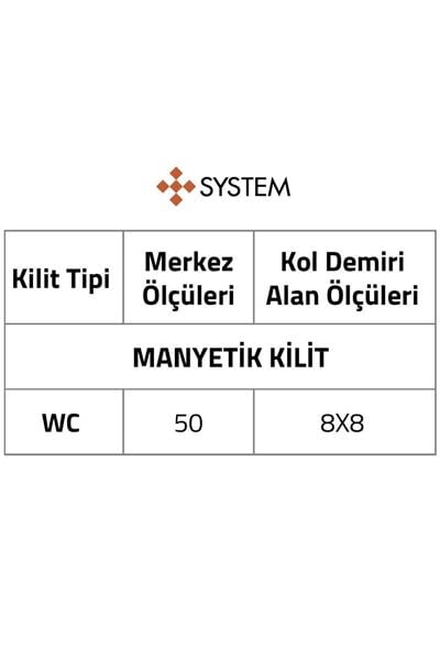 System Sürme Kapı Kilidi Entegre Çekme Saplı